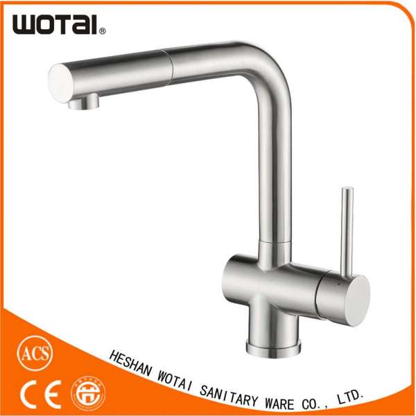 Stainless Steel Pull out Kitchen Faucet with Sedal Cartridge