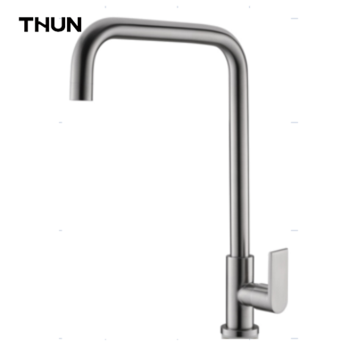 high quality 304 stainless steel Single cold water faucet kitchen sink tap